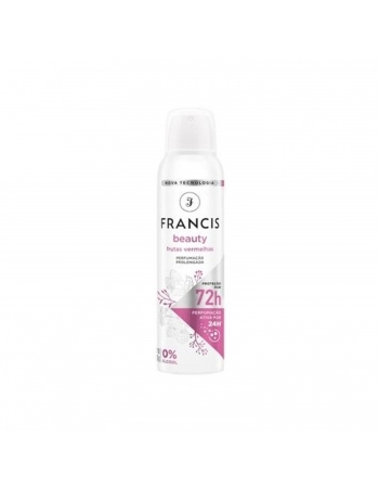 DESODORANTE AEROSOL FRANCIS 150ML BEAUTY FRUTAS VERMELHAS 72H