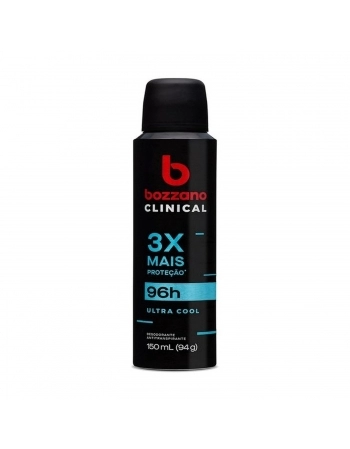 DESODORANTE AEROSOL BOZZANO MASCULINO 150ML CLINICAL ULTRA COOL