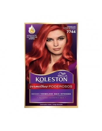 TINTURA KOLESTON KIT 7744 VERMELHO SUPREMO INTENSO