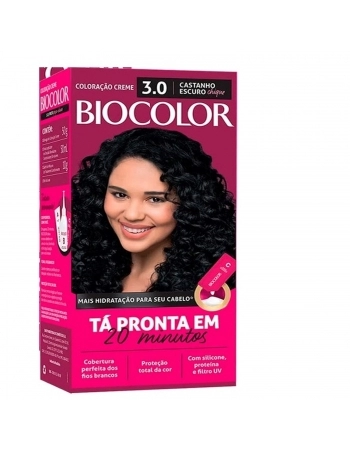 TINTURA BIOCOLOR MINI KIT 3.0 CASTANHO ESCURO