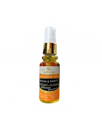 REPARADOR DE PONTAS NUTRILAN 35ML SILICONE ARGAN E MANT KARITE