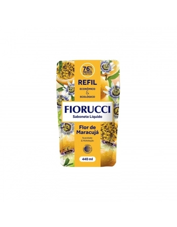 SABONETE LIQUIDO FIORUCCI 440ML REFIL FLOR DE MARACUJA