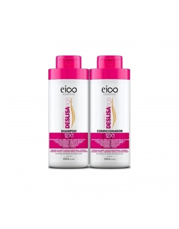 KIT SHAMPOO + CONDICIONADOR EICO 800/750ML DESLISA FIOS