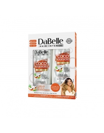 KIT SHAMPOO + CONDICIONADOR DABELLE 250/175ML COCO PODEROSO