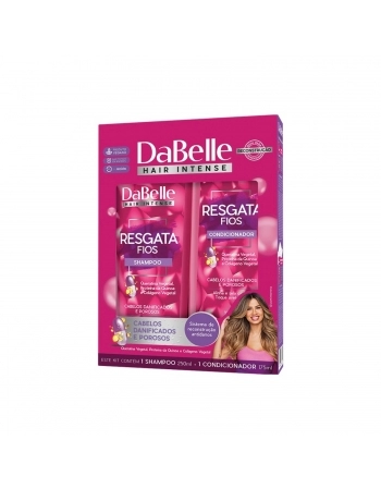 KIT SHAMPOO + CONDICIONADOR DABELLE 250/175ML RESGATA FIOS