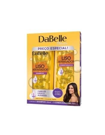 KIT SHAMPOO + CONDICIONADOR DABELLE 250/175ML LISO ARRASADOR