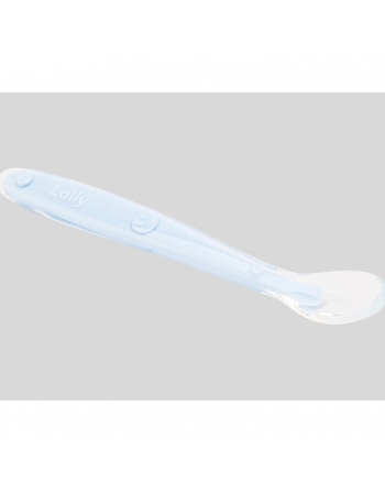 COLHER SILICONE LOLLY 7117 BLISTER AZUL
