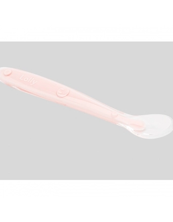 COLHER SILICONE LOLLY 7117 BLISTER ROSA