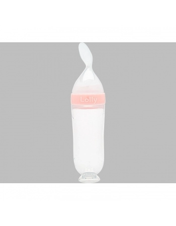 ALIMENTADOR COLHER DOSADORA LOLLY 7362 BLISTER ROSA