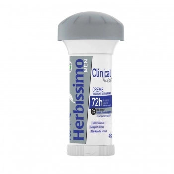 DESODORANTE EM CREME HERBISSIMO 45G TWIST CLINICAL MEN