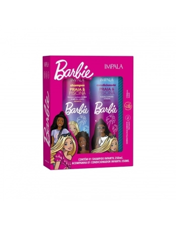 KIT BARBIE IMPALA SHAMPOO+CONDICIONADOR PRAIA E PISCINA 250ML