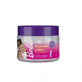 GEL BARBIE IMPALA PARA CABELO E CORPO COM GLITTER 120G