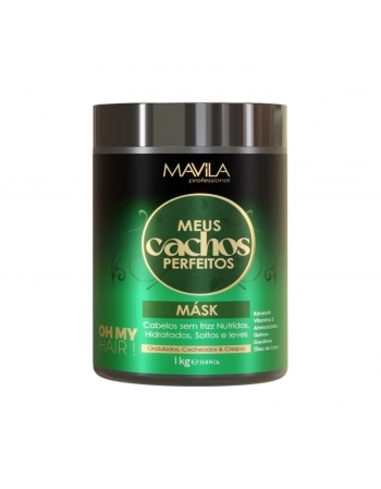 MASCARA MAVILA PROFISSIONAL 1KG MEUS CACHOS PERFEITOS