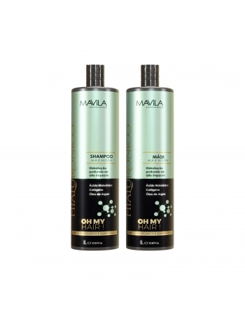 KIT SHAMPOO + CONDICIONADOR MAVILA PROFISSIONAL 1L HIALURONICO