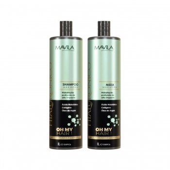 KIT SHAMPOO + MASCARA LIQUIDA MAVILA 1L HIALURONICO