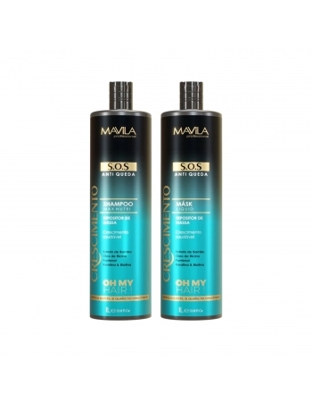 KIT SHAMPOO + CONDICIONADOR MAVILA PROFISSIONAL 1L CRESCIMENTO