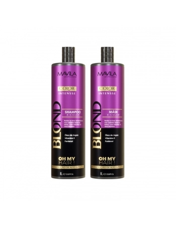 KIT SHAMPOO + CONDICIONADOR MAVILA PROFISSIONAL 1L COLOR INTENSE BLOND