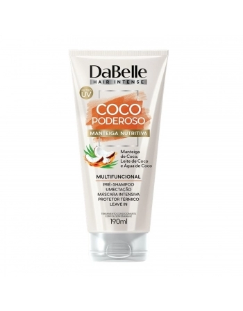 MANTEIGA CAPILAR DABELLE 190ML INTENSE COCO PODEROSO