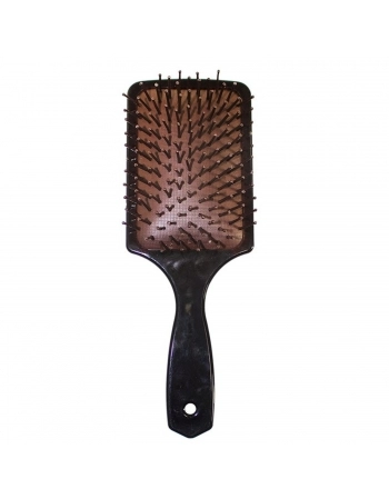 ESCOVA CABELO SANTA CLARA RAQUETE ALMOFADADA CARAMELO MARROM 5927