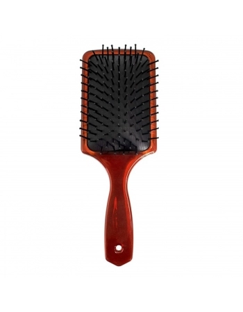 ESCOVA CABELO SANTA CLARA RAQUETE ALMOFADADA CARAMELO PRETO 5925