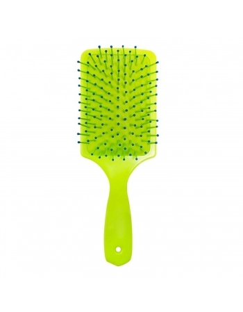 ESCOVA CABELO SANTA CLARA RAQUETE ALMOFADADA UNIQUE COLOR VERDE 5901