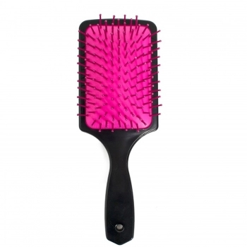 ESCOVA CABELO SANTA CLARA RAQUETE ALMOFADADA DUO COLOR PINK 5897