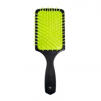 ESCOVA CABELO SANTA CLARA RAQUETE ALMOFADADA DUO COLOR VERDE 5895