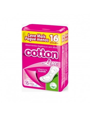 ABSORVENTE COTTON 16UN C/ABAS LEVE MAIS PAG MENOS