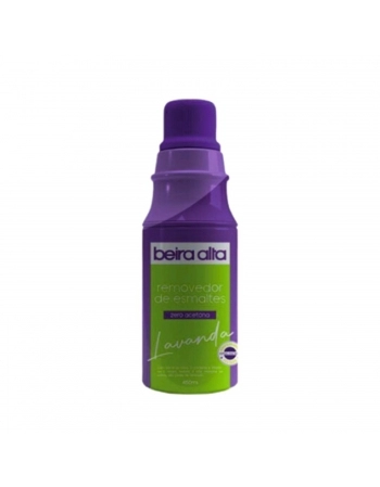 REMOVEDOR ESMALTE BEIRA ALTA 450ML ZERO ACETONA LAVANDA