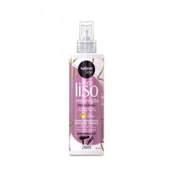 SPRAY DEFRIZANTE SALON LINE 240ML MEU LISO PROTEÇÃO TERMICO REPARAÇÃO