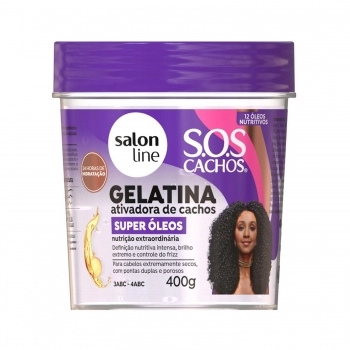 GELATINA SALON LINE 400G SOS SUPER OLEOS