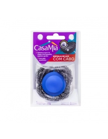ESPONJA ACO CASAMIA C/CABO PLASTICO