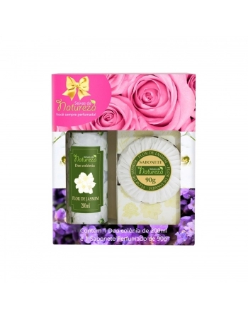 ESTOJO AROMATICA SEIVAS DA NATUREZA DEO COLONIA 200ML+SB 90G FLOR DE JASMIM