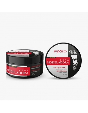 CERA CAPILAR FIXED 120G MODELADORA COM QUERATINA