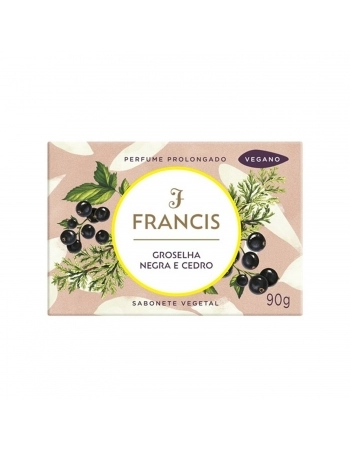 SABONETE BARRA FRANCIS 90G CLASSICO GROSELHA NEGRA E CEDRO