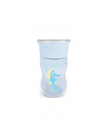 COPO DE TREINAMENTO LOLLY KINDDY OCEANO 330ML 7195 BLISTER AZUL CX06