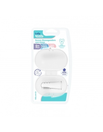 ESCOVA MASSAGEADORA LOLLY KINDDY COM ESTOJO 7281 BLISTER CX06