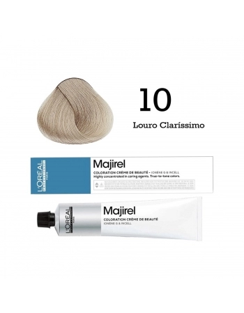 TINTURA LOREAL MAJIREL PROFISSIONAL INDIVIDUAL 10 LOURO CLARISSIMO