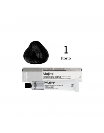 TINTURA LOREAL MAJIREL PROFISSIONAL INDIVIDUAL 1 PRETO