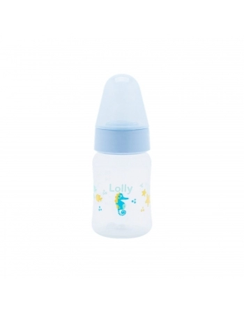 MAMADEIRA LOLLY KINDDY 2262 OCEANO SILICONE ORTODONTICA 70ML BLISTER AZUL