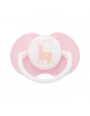 CHUPETA LOLLY BONA 4815 SILICONE ORTODONTICA TAMANHO 2 ROSA