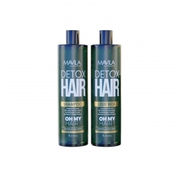 KIT SHAMPOO + MASCARA LIQUIDA MAVILA 1L DETOX