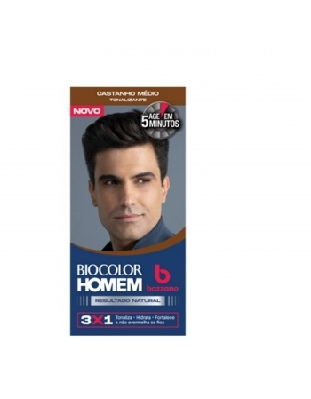 TONALIZANTE BIOCOLOR HOMEM CASTANHO MEDIO