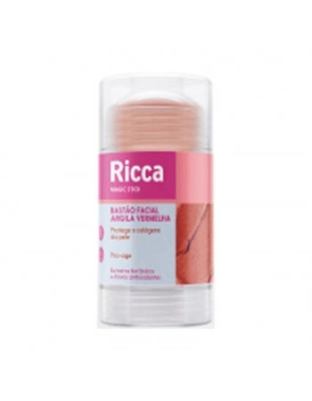 BASTAO FACIAL RICCA 30GR ARGILA VERMELHA