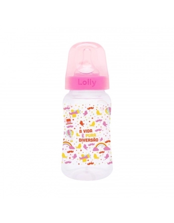 MAMADEIRA LOLLY KINDDY 11065 MUNDO BITA 330ML SILICONE BLISTER ROSA