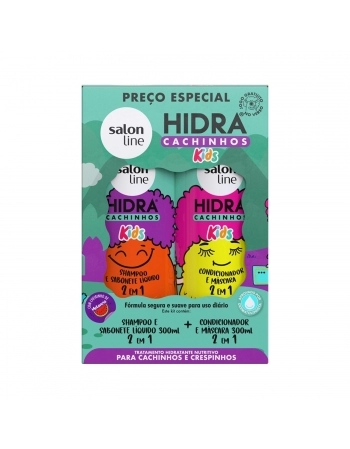 KIT SHAMPOO+CONDICIONADOR SALON LINE 300ML HIDRA CACHINHOS KIDS