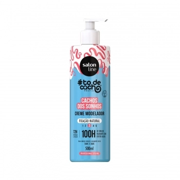 CREME MODELA SALON LINE 500ML TO DE CACHO FIX NATURAL CACHOS DOS SONHOS