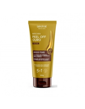 MASCARA FACIAL LABOTRAT 60G DERMO SKIN PEEL OFF OURO