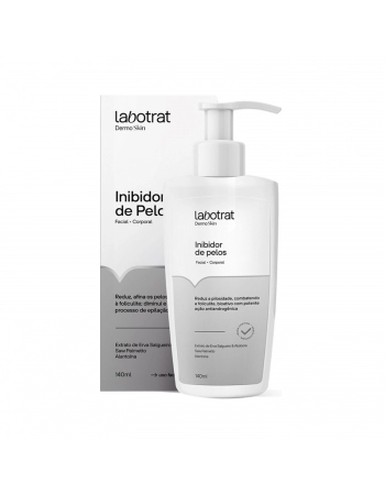 INIBIDOR PELOS FACIAL/CORPORAL LABOTRAT 140ML DERMO SKIN EXT ERVAS/ABOBORA
