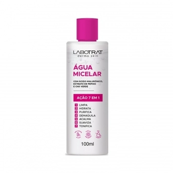 AGUA MICELAR LABOTRAT 100ML DERMO SKIN ACA 7 EM 1